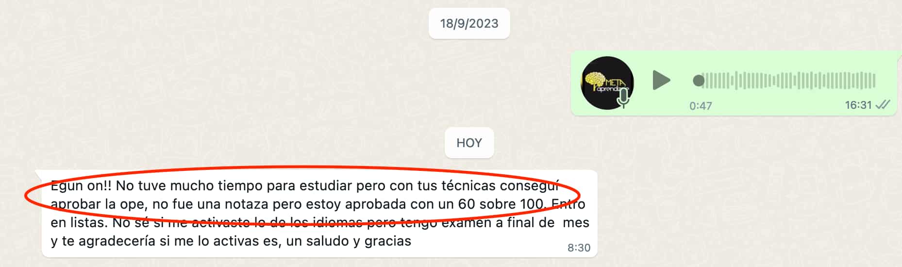 ope aprobada